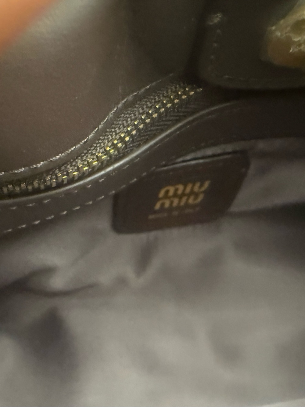 Miu Miu Dark Brown Leather Shoulder Bag - Picture 7 of 8